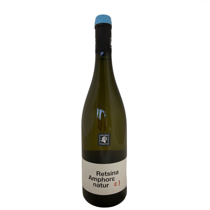 Retsina Amphora Natur 2020, Tetramythos Winery Retsina Amphora Natur 2020, Tetramythos Winery