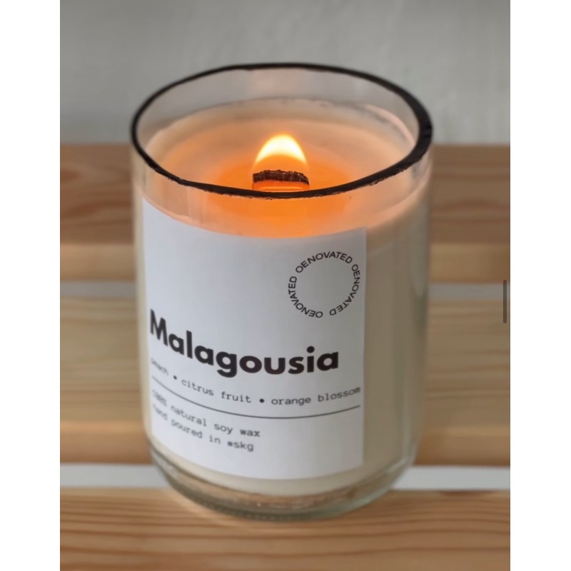 Malagousia Wine Candle from OENOVATED Greece @kantos_greekwines